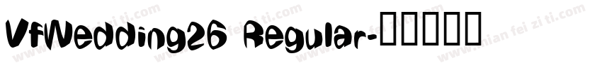 VfWedding26 Regular字体转换
